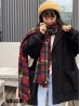 Soft Plaid Blanket Scarf